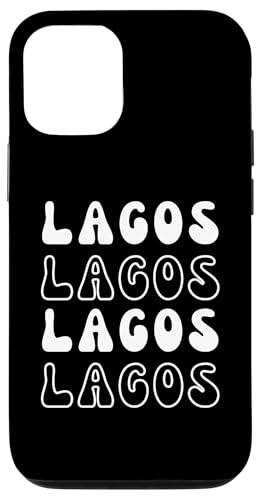 Hülle für iPhone 15 Pro Lagos Nigeria – Groovy City Vacation Souvenir von Retro Favorite World Travel City Apparel Gifts