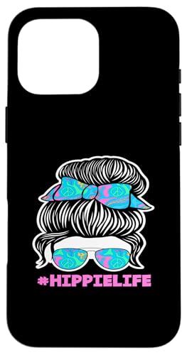 Hülle für iPhone 16 Pro Max #Hippielife Hippie Style Peace Zeichen von Retro Frieden 60er 70er Hippie Vibes Kollektion