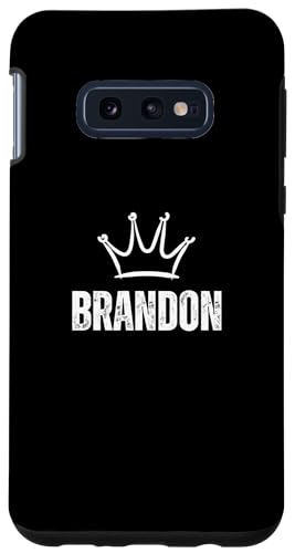 Hülle für Galaxy S10e King Brandon Crown - Custom Vorname Geburtstag #1 Gewinner von Retro Funny First Name Birthday Apparel Gifts