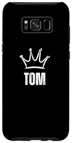 Hülle für Galaxy S8+ King Tom Crown - Custom Vorname Geburtstag #1 Gewinner von Retro Funny First Name Birthday Apparel Gifts