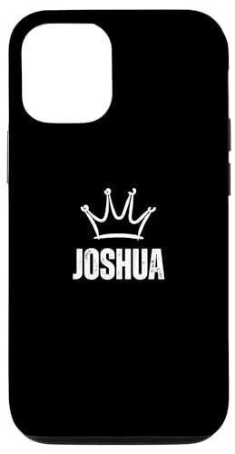 Hülle für iPhone 15 Pro King Joshua Crown - Custom Vorname Geburtstag #1 Gewinner von Retro Funny First Name Birthday Apparel Gifts