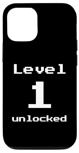 Hülle für iPhone 13 Level 1 Unlocked - Lustiges Pixel-Videospiel 1. Geburtstag von Retro Gaming Birthday Apparel Gifts