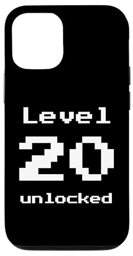 Hülle für iPhone 15 Level 20 Unlocked - Lustiges Pixel-Videospiel 20. Geburtstag von Retro Gaming Birthday Apparel Gifts