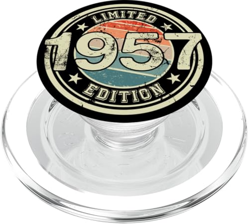 Retro Jahrgang 1957 Limited Edition 68 Jahre 68. Geburtstag PopSockets PopGrip für MagSafe von Retro Geburtstagsgeschenk für Erwachsene & Kinder