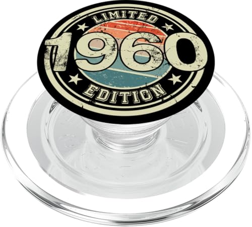 Retro Jahrgang 1960 Limited Edition 65 Jahre 65. Geburtstag PopSockets PopGrip für MagSafe von Retro Geburtstagsgeschenk für Erwachsene & Kinder