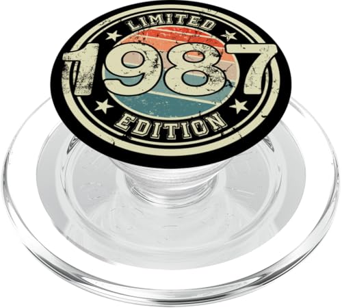 Retro Jahrgang 1987 Limited Edition 38 Jahre 38. Geburtstag PopSockets PopGrip für MagSafe von Retro Geburtstagsgeschenk für Erwachsene & Kinder