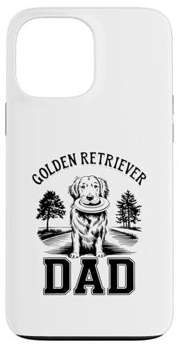 Hülle für iPhone 13 Pro Max Vintage Golden Retriever Papa Herrchen Hund Dad von Retro Golden Retriever Papa Daddy Dad Herren