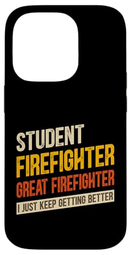 Lustiger Student der Feuerwissenschaften im Vintage-Stil, toller Feuerwehrmann Hülle für iPhone 14 Pro von Retro Great Job statements Novelty Apparel