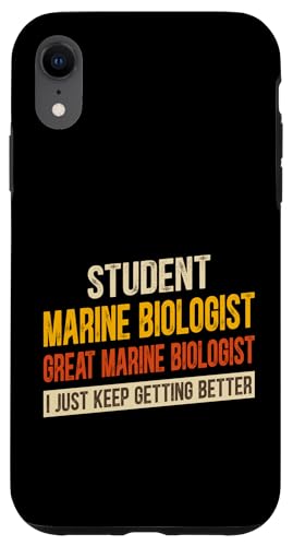 Vintage Funny Marine Biology Student Great Marine Biologe Hülle für iPhone XR von Retro Great Job statements Novelty Apparel