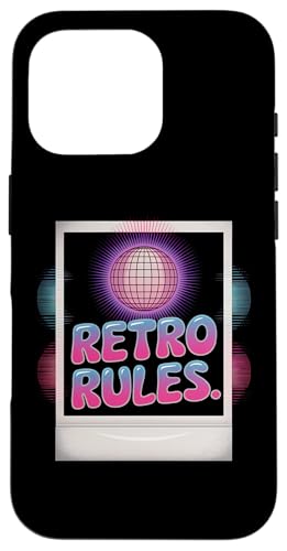 Hülle für iPhone 16 Pro Retro Rules Discokugel von Retro Groove Style