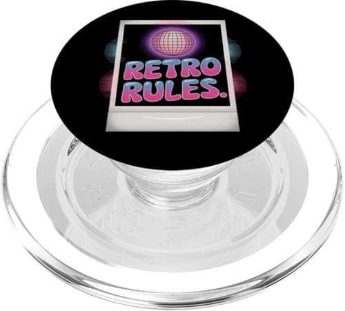 Retro Rules Discokugel PopSockets PopGrip für MagSafe von Retro Groove Style