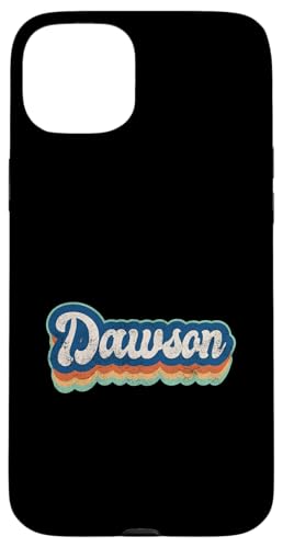 Dawson Vorname Boy Vintage Style 70er 80er Jahre Personalisiert Hülle für iPhone 15 Plus von Retro Groovy Name Fathers Day outfit For Men