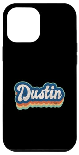 Hülle für iPhone 14 Pro Max Dustin Vorname Boy Vintage Style 70er 80er Jahre Personalisiert von Retro Groovy Name Fathers Day outfit For Men