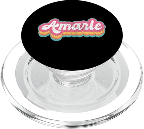 Amarie Vorname Mädchen Vintage 70er 80er Jahre Personalisiert PopSockets PopGrip für MagSafe von Retro Groovy Name Mothers Day outfit For Women