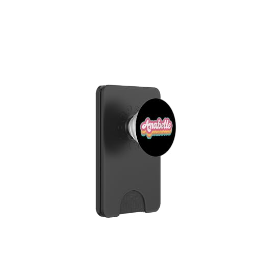 Anabelle Vorname Mädchen Vintage 70er 80er Jahre Personalisiert PopSockets PopWallet für MagSafe von Retro Groovy Name Mothers Day outfit For Women