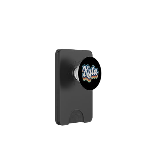 Kyla Vorname Mädchen Vintage Stil 70er 80er Jahre Personalisiert PopSockets PopWallet für MagSafe von Retro Groovy Name Mothers Day outfit For Women