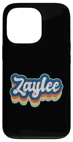 Zaylee Vorname Mädchen Vintage Stil 70er 80er Jahre Personalisiert Hülle für iPhone 13 Pro von Retro Groovy Name Mothers Day outfit For Women