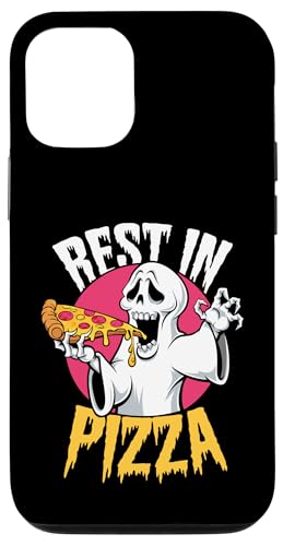 Hülle für iPhone 12/12 Pro Rest In Pizza - Lustiger gruseliger Geist Halloween Pizzaliebhaber von Retro Halloween Apparel Gifts