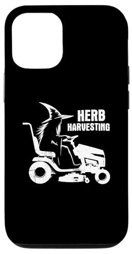 Hülle für iPhone 13 Pro Rasenmähende Hexe - Lustige gruselige Hexe Halloween-Liebhaber von Retro Halloween Apparel Gifts