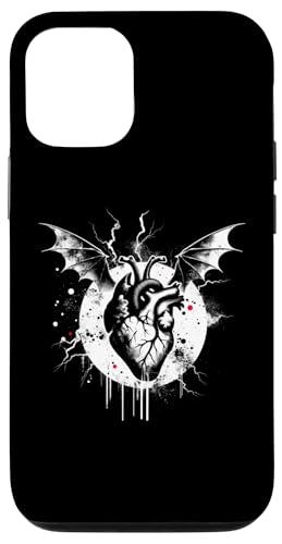 Hülle für iPhone 14 Heart Bat Wings - Gruseliges Monster Halloween Lover von Retro Halloween Apparel Gifts