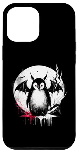 Hülle für iPhone 14 Plus Vampir Pinguin - Lustiger gruseliger Pinguin Halloween Liebhaber von Retro Halloween Apparel Gifts