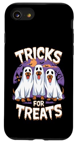 Hülle für iPhone SE (2020) / 7 / 8 Tricks For Treats - Lustiger gruseliger Halloween-Hundeliebhaber von Retro Halloween Apparel Gifts