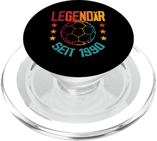 Legendär Seit Jahrgang 1990 Cooles Handball 35. Geburtstag PopSockets PopGrip für MagSafe von Retro Handball Coole Geburtstag Geschenkideen