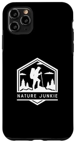 Hülle für iPhone 11 Pro Max Nature Junkie - Minimalistischer Wanderliebhaber von Retro Hiking Apparel Gifts