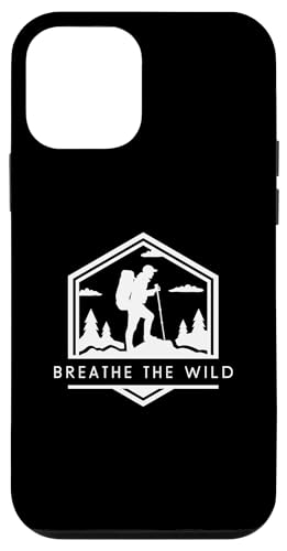 Hülle für iPhone 12 mini Breathe The Wild - Minimalistischer Wanderliebhaber von Retro Hiking Apparel Gifts