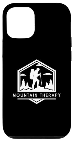 Hülle für iPhone 14 Bergtherapie - Minimalistischer Wanderliebhaber von Retro Hiking Apparel Gifts