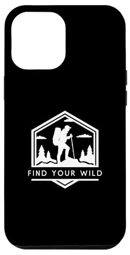 Hülle für iPhone 15 Plus Find Your Wild - Minimalistischer Wanderliebhaber von Retro Hiking Apparel Gifts