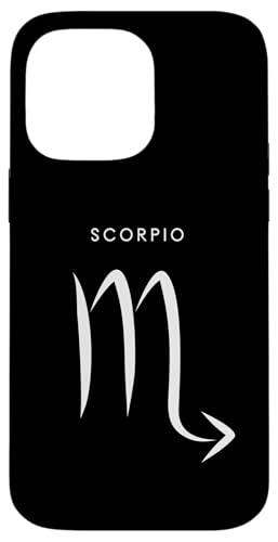 Hülle für iPhone 14 Pro Max Skorpion - Minimalistisches Sternzeichen von Retro Horoscope Astrology Zodiac Apparel Gifts