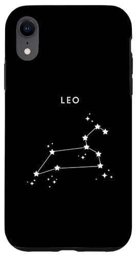 Hülle für iPhone XR Sternbild Löwe - Minimalistisches Sternzeichen von Retro Horoscope Astrology Zodiac Apparel Gifts