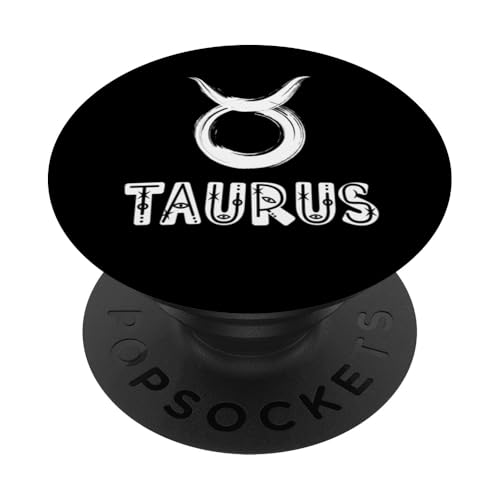 Sternzeichen Stier – Minimalistischer Horoskop-Liebhaber PopSockets Klebender PopGrip von Retro Horoscope Astrology Zodiac Apparel Gifts