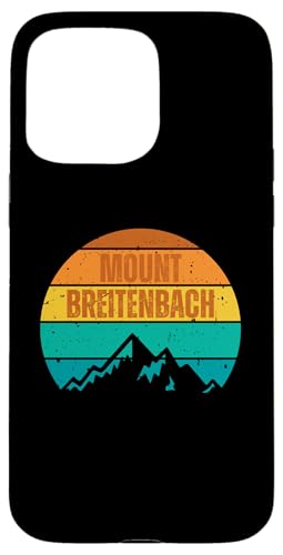 Hülle für iPhone 15 Pro Max Mount Breitenbach Idaho Retro Vintage Sonnenuntergang Berge von Retro Idaho Vintage Sunset Mountains