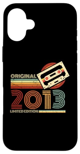 Hülle für iPhone 16 Plus Jahrgang 2013 Retro Geburtstagsshirt zum 12. Geburtstag von Retro Jahrgang Geburtstag Geschenk Coole Kassette