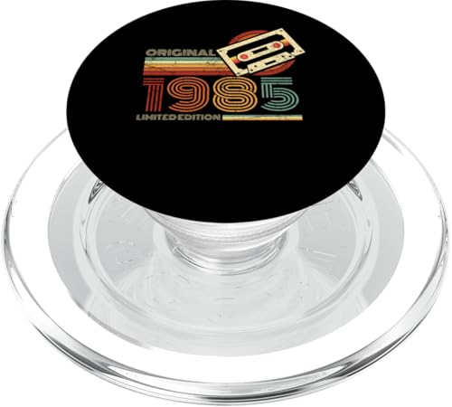 Jahrgang 1985 Retro Geburtstagsshirt zum 40. Geburtstag PopSockets PopGrip für MagSafe von Retro Jahrgang Geburtstag Geschenk Coole Kassette