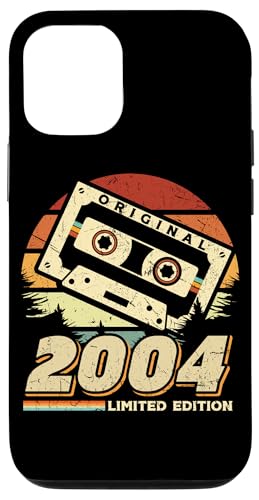 Hülle für iPhone 12/12 Pro Jahrgang 2004 Retro Geburtstagsshirt zum 21. Geburtstag von Retro Jahrgang Geburtstag Geschenk Lustig Kassette