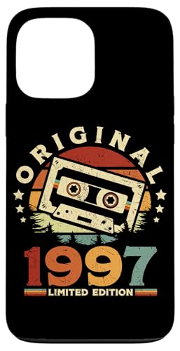 Hülle für iPhone 13 Pro Max Jahrgang 1997 Retro Geburtstagsshirt zum 28. Geburtstag von Retro Jahrgang Geburtstag Geschenk Lustig Kassette