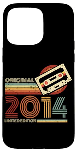 Hülle für iPhone 15 Pro Max Jahrgang 2014 Retro Geburtstagsshirt zum 11. Geburtstag von Retro Jahrgang Geburtstag Geschenk Lustig Kassette