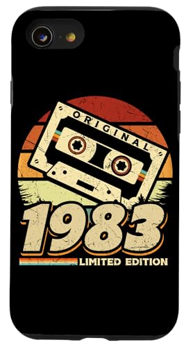 Hülle für iPhone SE (2020) / 7 / 8 Jahrgang 1983 Retro Geburtstagsshirt zum 42. Geburtstag von Retro Jahrgang Geburtstag Geschenk Lustig Kassette