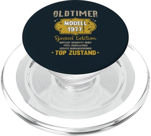 Oldtimer Modell 1977 Vintage 48. Geburtstag PopSockets PopGrip für MagSafe von Retro Jahrgang Geburtstag Geschenk