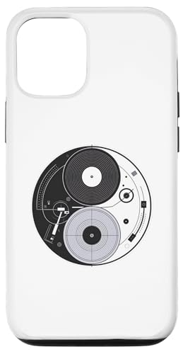 Hülle für iPhone 13 Music Lover DJ Plattenspieler Vinyl Record Collector Yin Yang von Retro Old School DJ Birthday Gift Idea Musician