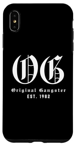 Hülle für iPhone XS Max OG Est. 1982 - Vintage Original Gangster Geburtstag von Retro Original Gangster Birth Year Apparel Gifts