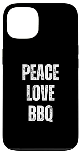 Lustiger sarkastischer Humor-Grill mit Aufschrift "Peace Love And BBQ" Hülle für iPhone 13 von Retro Peace Love And Gifts