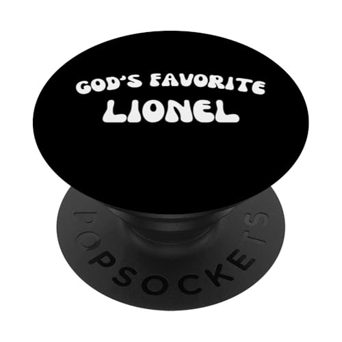 God's Favorite Lionel – lustig, christlich, religiös PopSockets mit austauschbarem PopGrip von Retro Personalized Christian Apparel Gifts