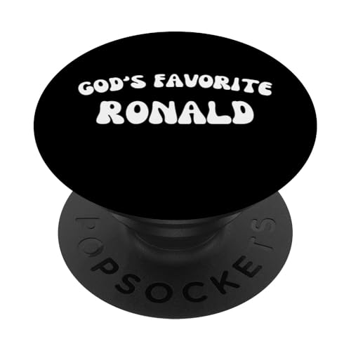 God's Favorite Ronald – lustig, christlich, religiös PopSockets mit austauschbarem PopGrip von Retro Personalized Christian Apparel Gifts