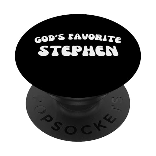 God's Favorite Stephen – lustig, christlich, religiös PopSockets mit austauschbarem PopGrip von Retro Personalized Christian Apparel Gifts