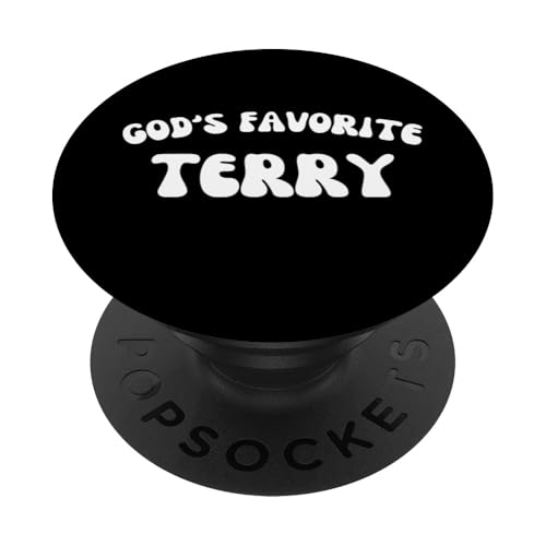 God's Favorite Terry – lustig, christlich, religiös PopSockets mit austauschbarem PopGrip von Retro Personalized Christian Apparel Gifts