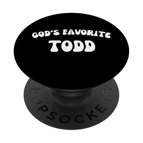 God's Favorite Todd – lustig, christlich, religiös PopSockets mit austauschbarem PopGrip von Retro Personalized Christian Apparel Gifts